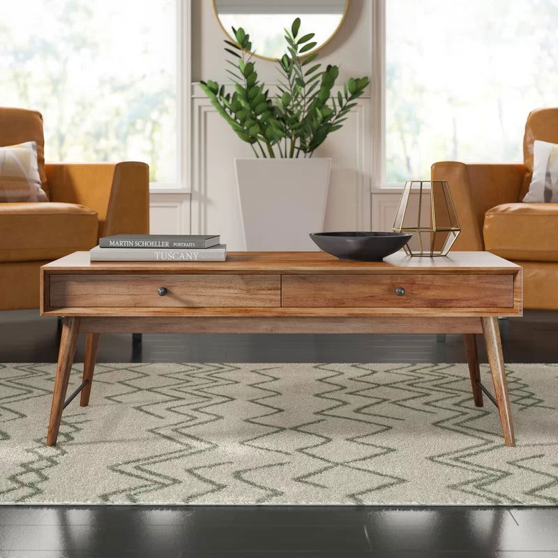 Solid Sheesham Wood Coffee Table For Living Room - Furnishiaa -  -